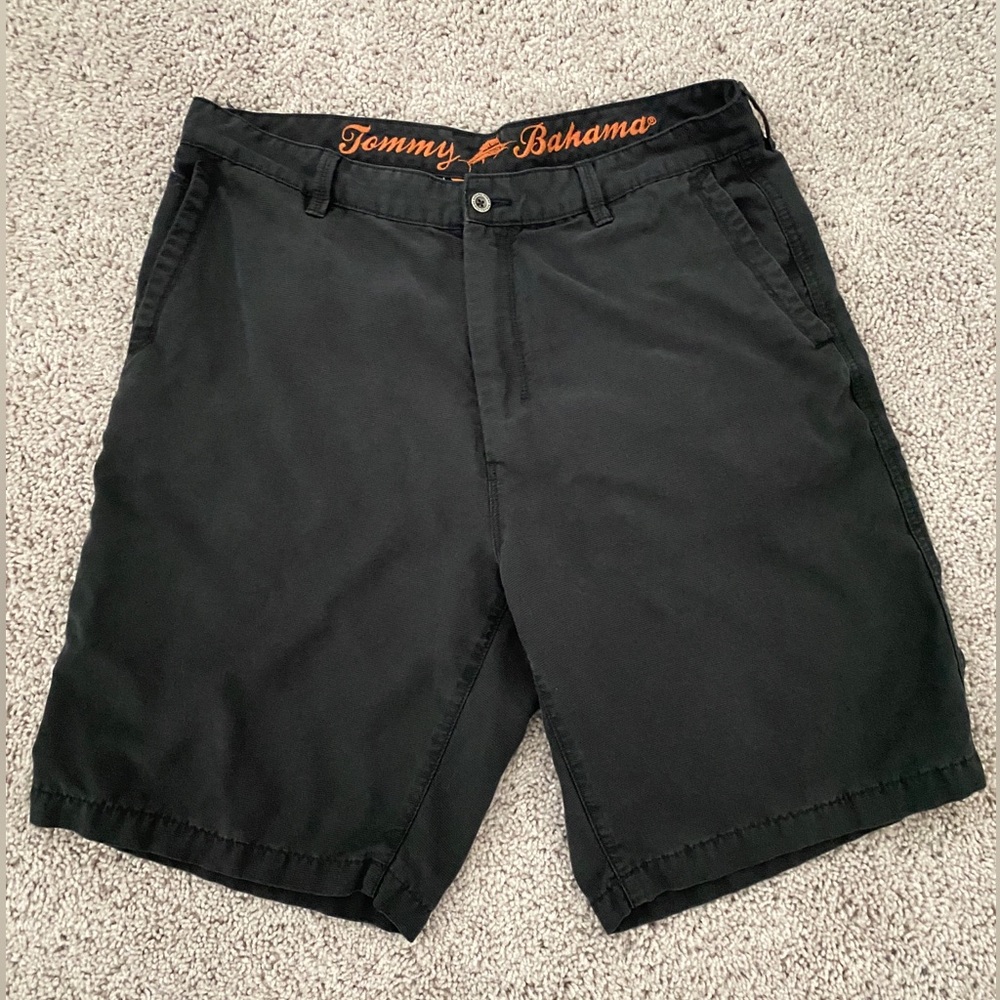 Tommy Bahama Paradise Nation Mens Short Black Sz 36